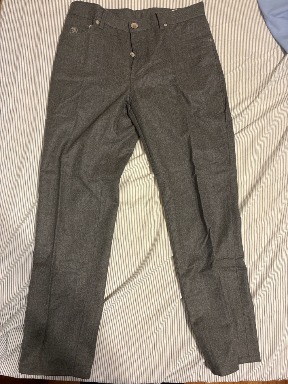 Brunello Cucinelli 5 Pocket Wool Pants New EU46/US30